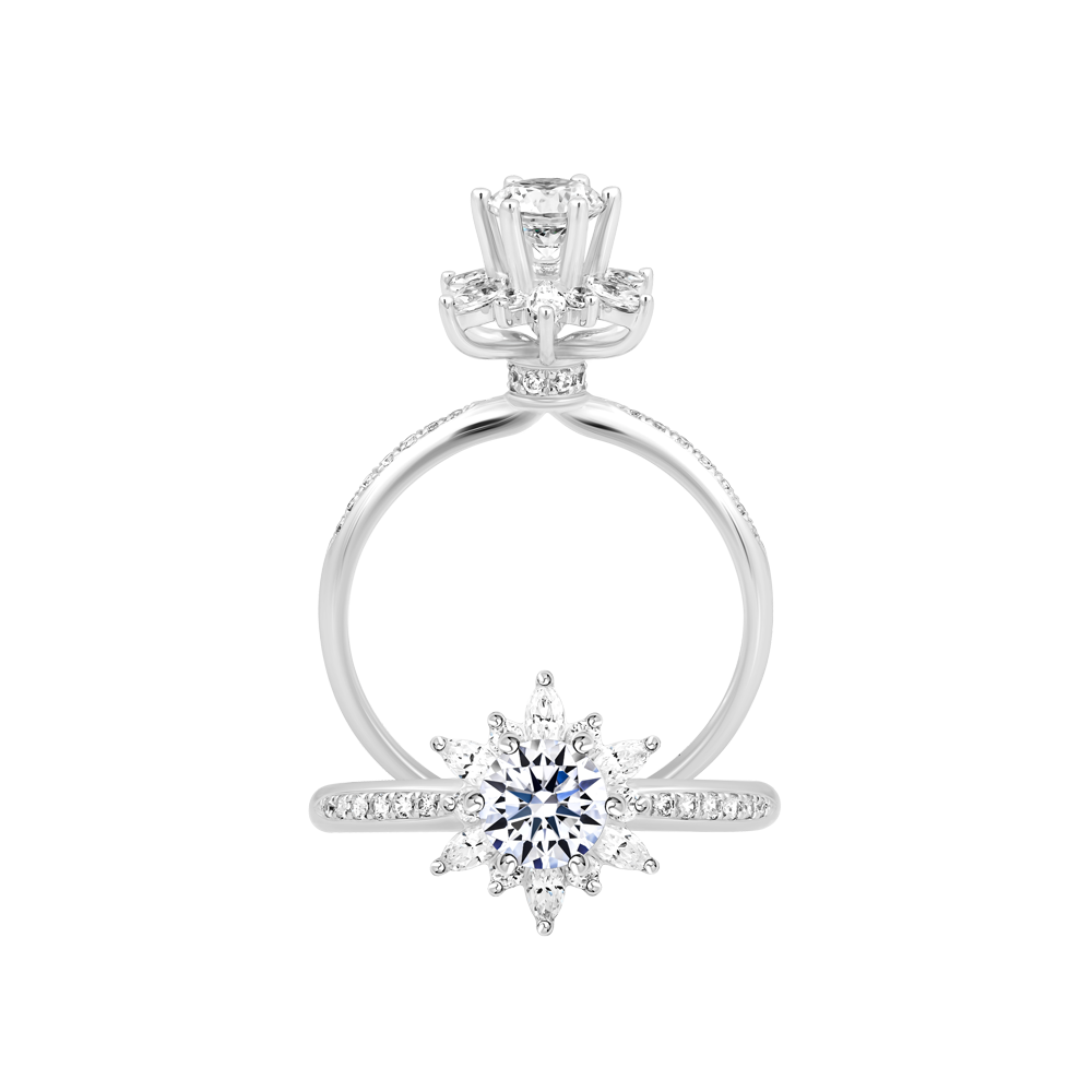 Nhẫn nữ đính đá CZ vàng 14K Bloomy 5C