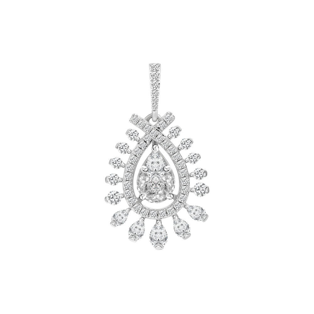 Mặt kim cương viên vàng 18K Jena A302 TD