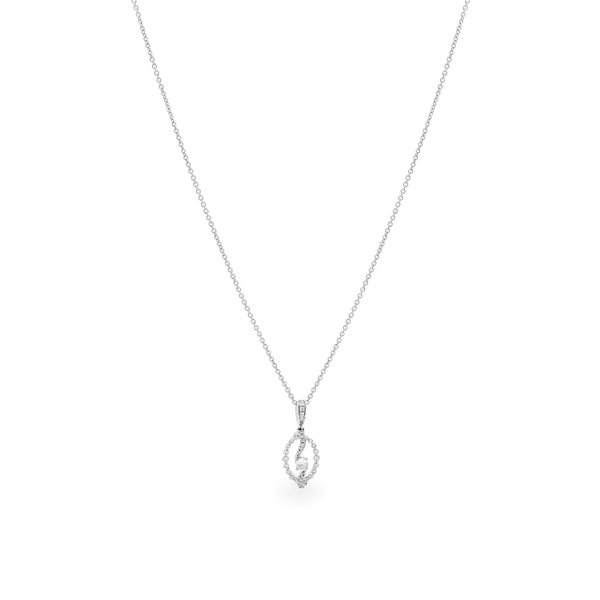 Dây liền mặt kim cương viên vàng 14K Jena A086 TD