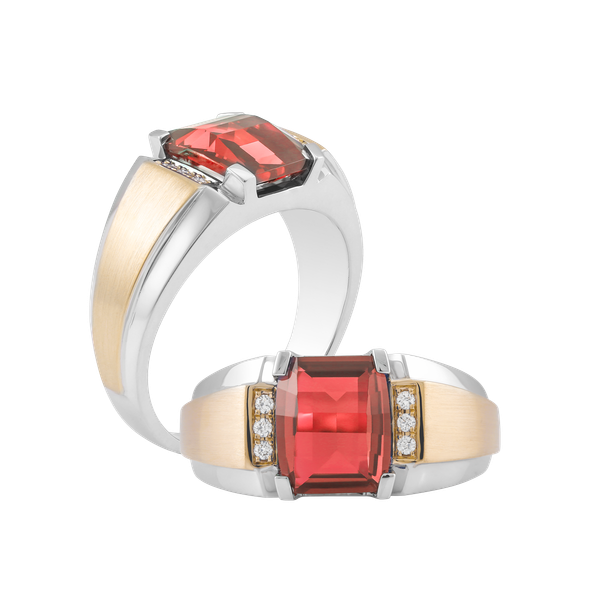 Nhẫn nam kim cương tấm vàng 14K Billy 2 S.GAR WY