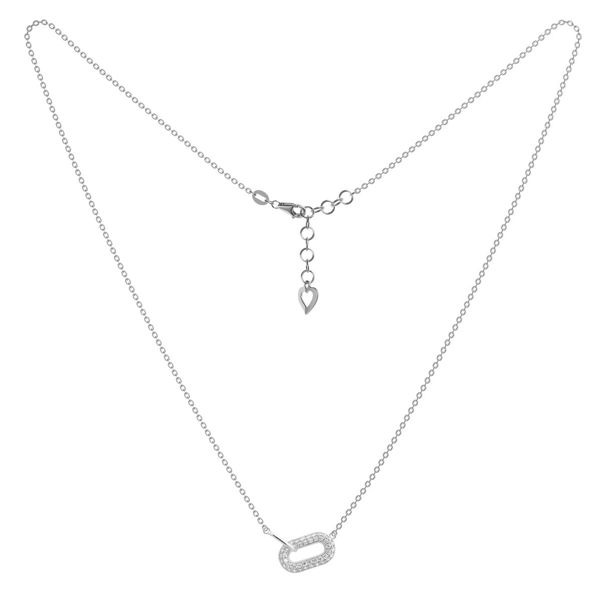 Dây liền mặt kim cương viên vàng 14K Caramelo TD