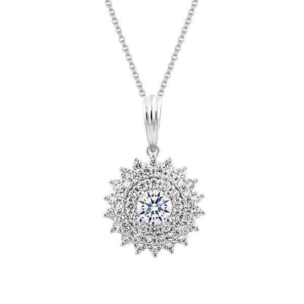 Mặt kim cương tấm vàng 14K Camomia 2C