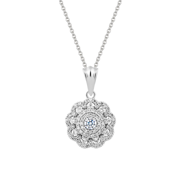 Mặt kim cương vàng 14K Bakarne N 11p GVPD0064945