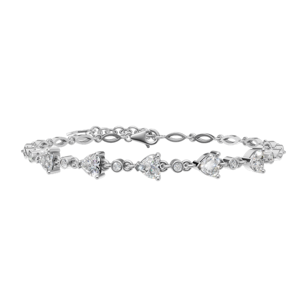 Lắc đính đá CZ vàng 14K Hearter HR 2C