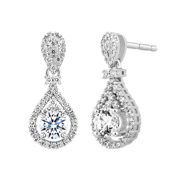 Ổ Bông kim cương tấm vàng 14K Paradise 3C