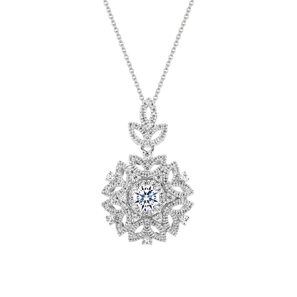 Mặt kim cương tấm vàng 14K Captivate 3C