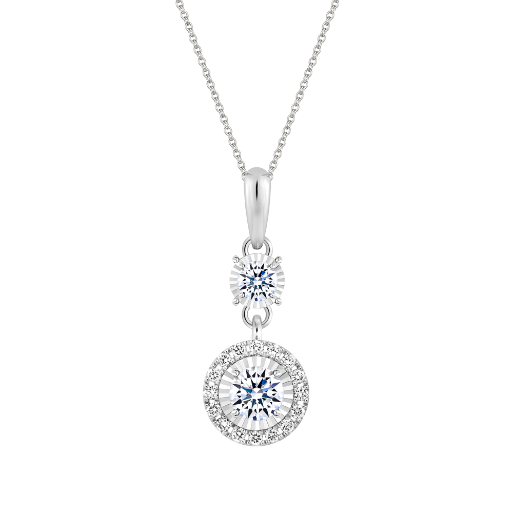Mặt kim cương 8 Hearts & Arrows vàng 14K Fully H&A 2C