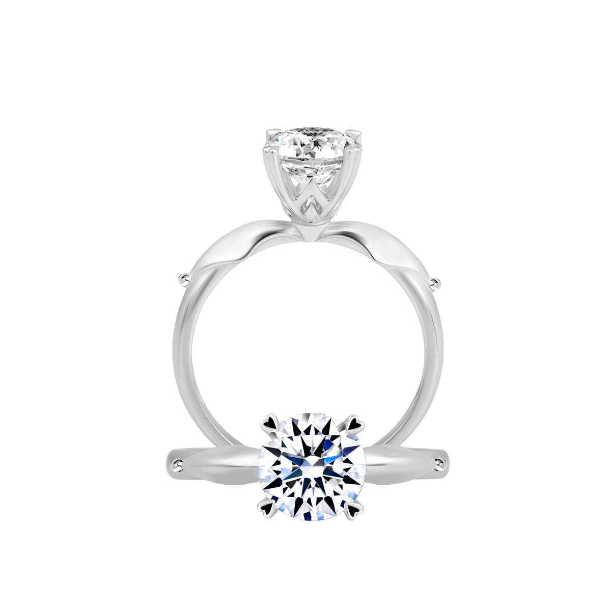 Nhẫn nữ đính đá CZ vàng 14K Flavoring 1.5CT