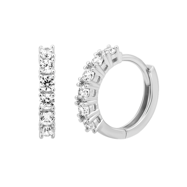 Hoa tai đính đá CZ vàng 14K Palmy