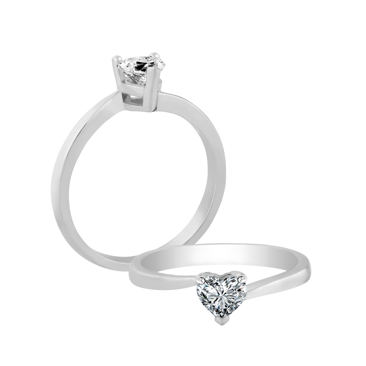 Nhẫn nữ kim cương viên vàng 14K Sincerity HR 2C