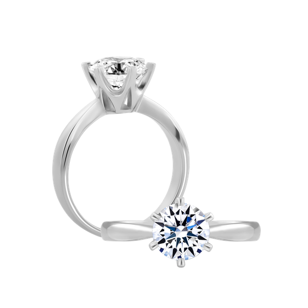 Nhẫn nữ đính đá CZ vàng 14K Prince One N 1CT