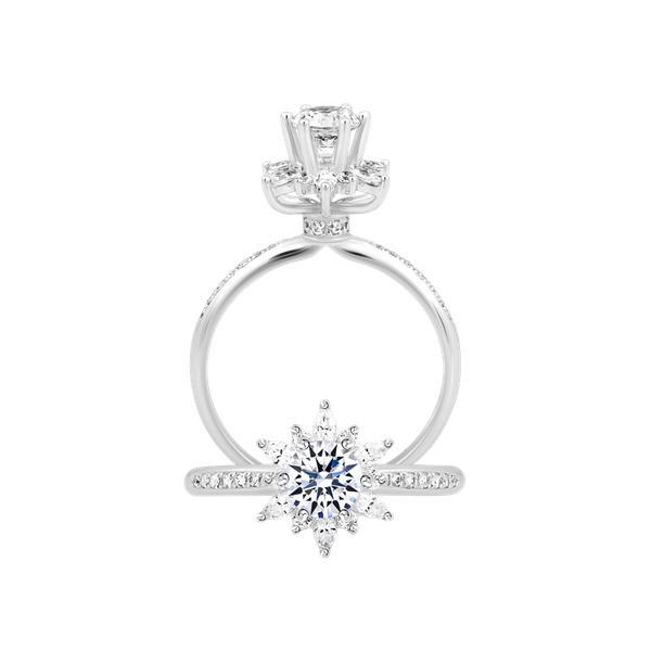 Nhẫn nữ đính đá CZ vàng 14K Bloomy 5C