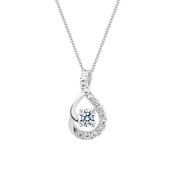 Mặt kim cương viên vàng 14K Diverso N