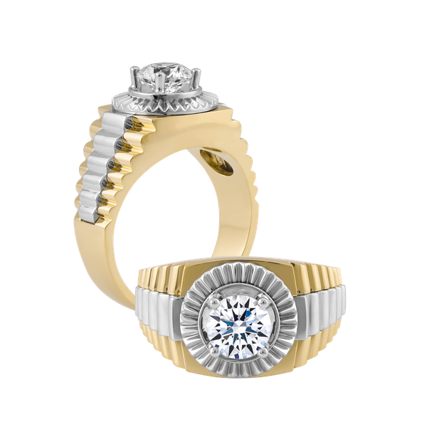 Nhẫn nam đính đá CZ vàng 14K Classic 5C YW