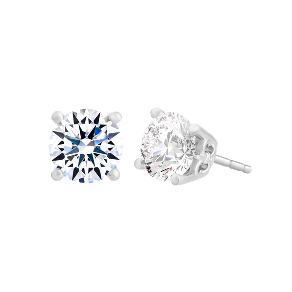 Hoa tai đính đá CZ vàng 14K Frity 1CT