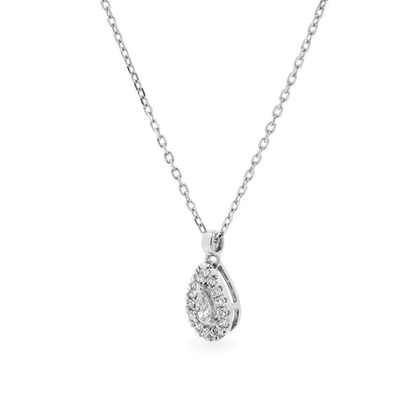 Dây liền mặt kim cương viên vàng 14K Jena A246 TD