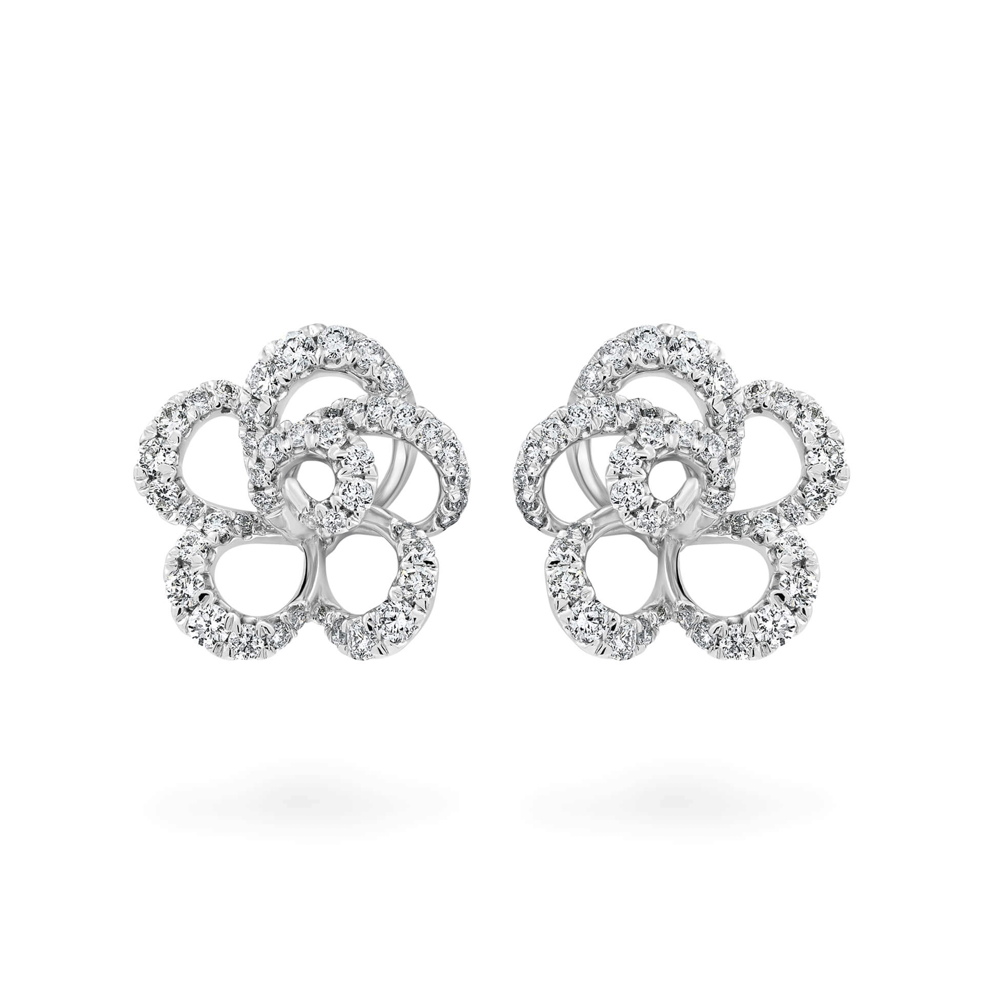 Hoa tai kim cương viên vàng 14K Jena A240 TD