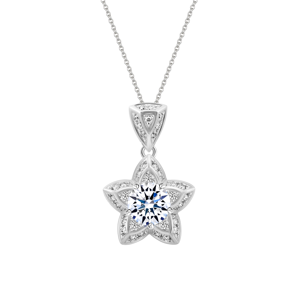 Mặt kim cương tấm vàng 14K Shining Star 3C