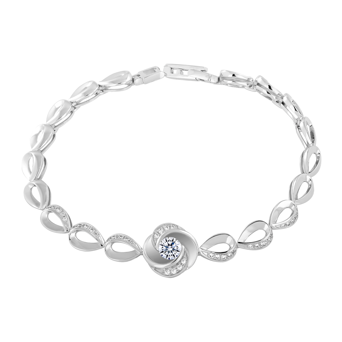 Lắc đính đá CZ vàng 10K Yolonda 3C GVBC0012965