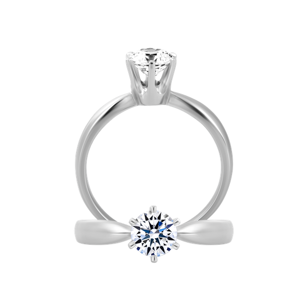 Ổ nhẫn nữ đính đá CZ vàng 14K Monako 3C