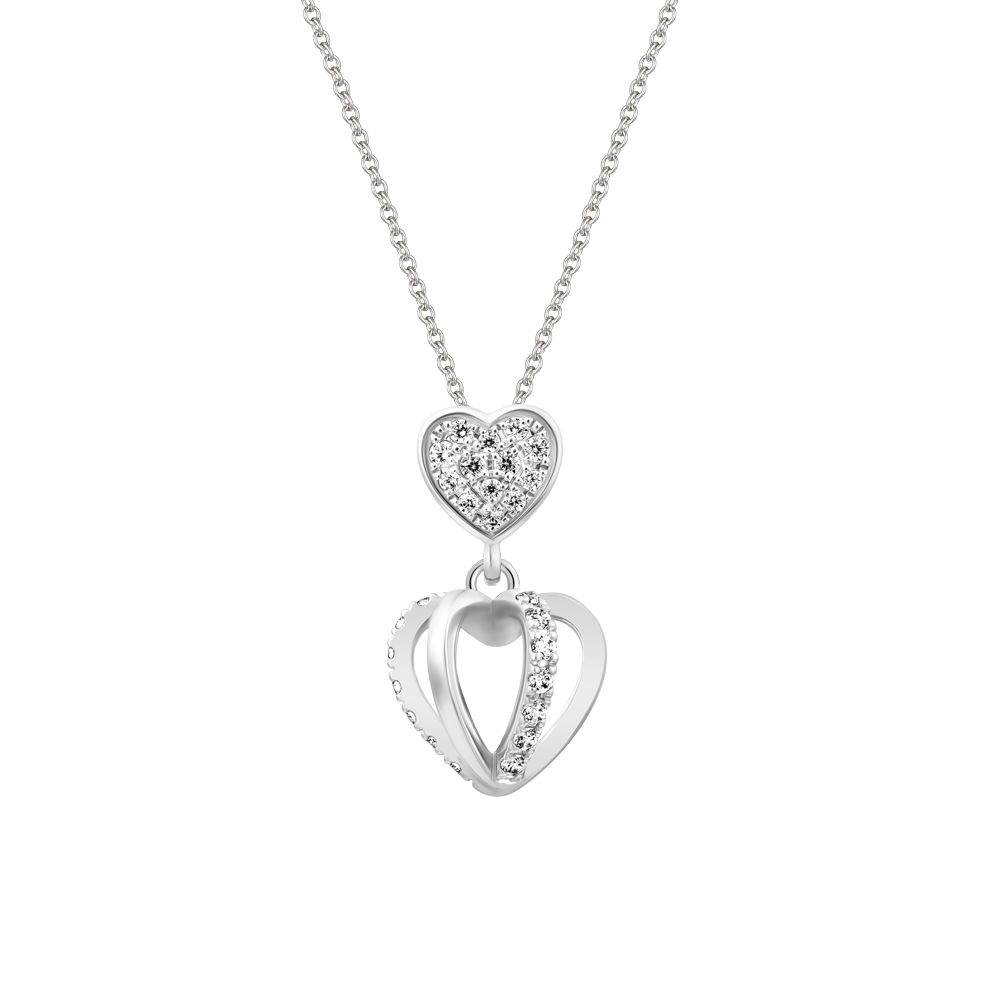 Mặt đính đá CZ vàng 10K Heart baloon N