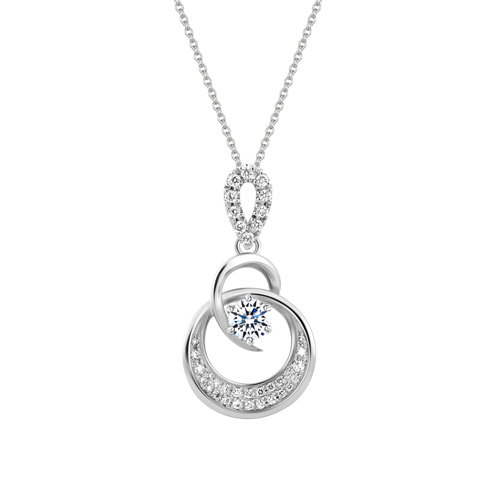 Mặt kim cương 8 Hearts & Arrows vàng 14K Berosa H&A 2C