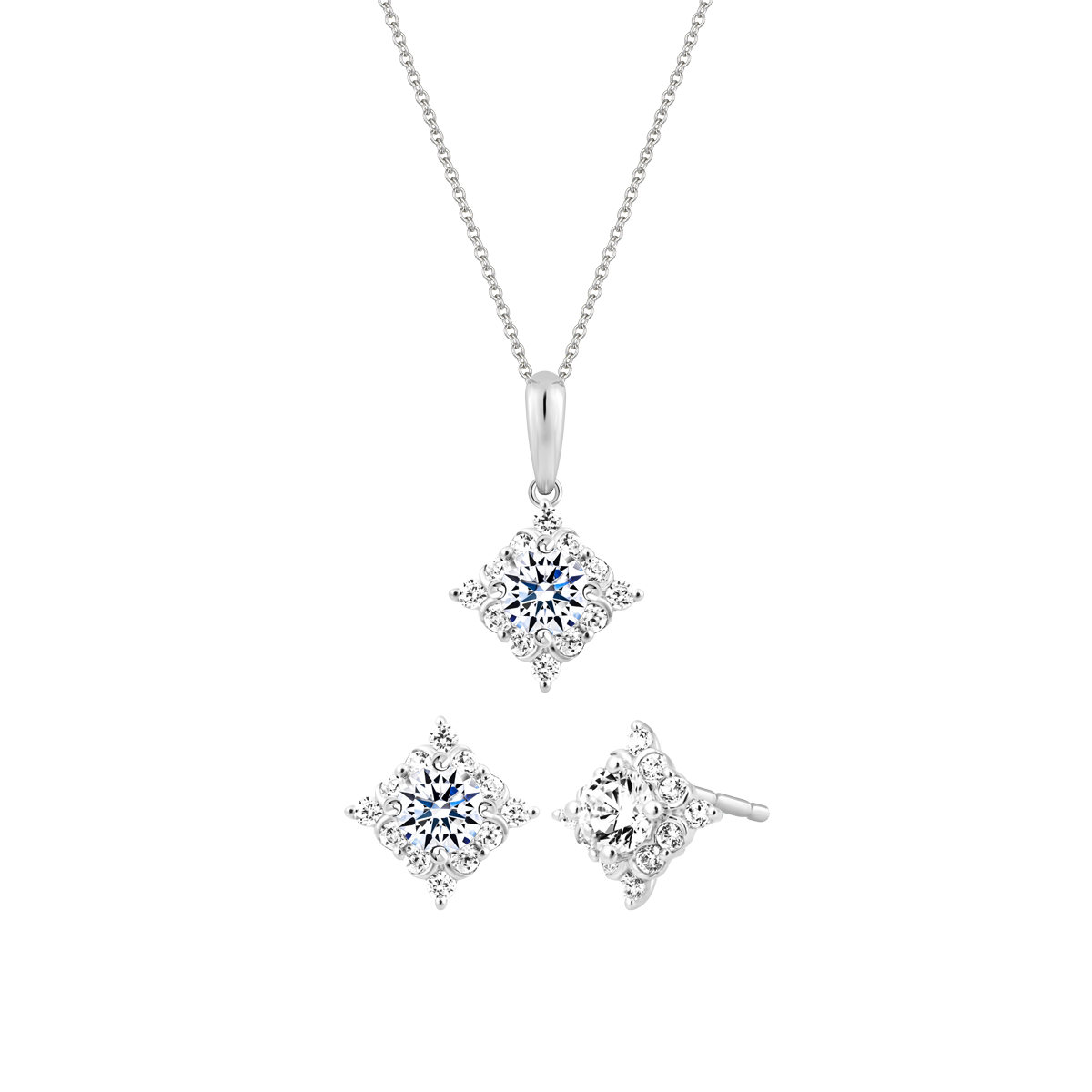 Bộ Trang Sức Gleeful GIA 2C