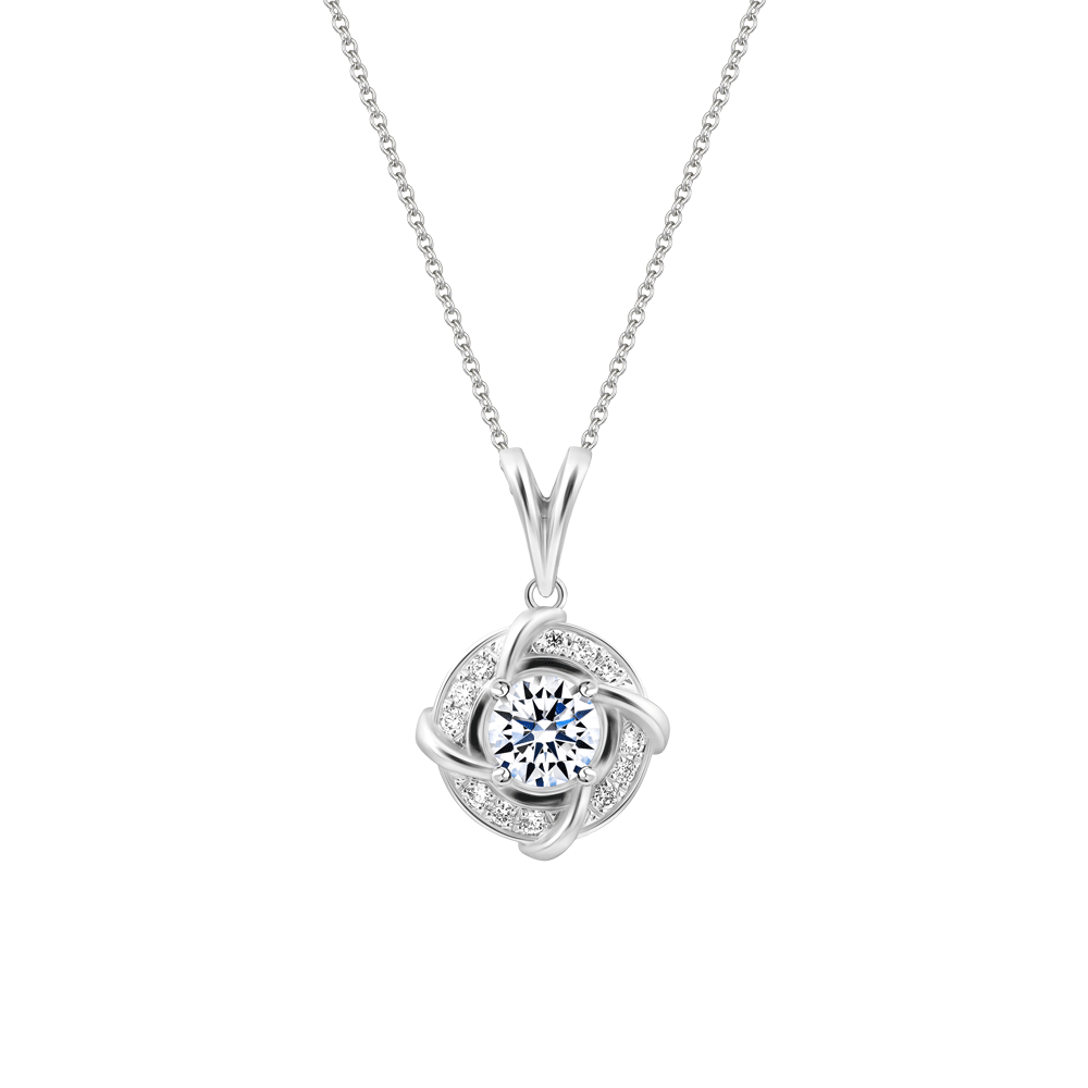 Mặt kim cương viên vàng 14K Hasmin V2 GIA 3C