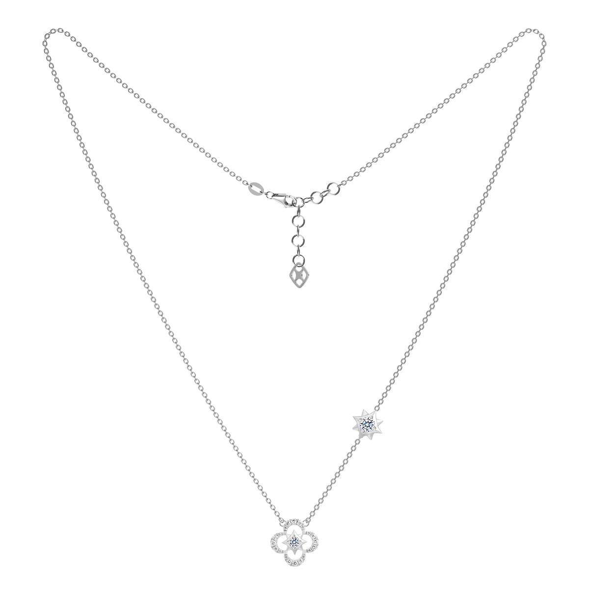 Dây liền mặt kim cương viên vàng 14K Delightly TD