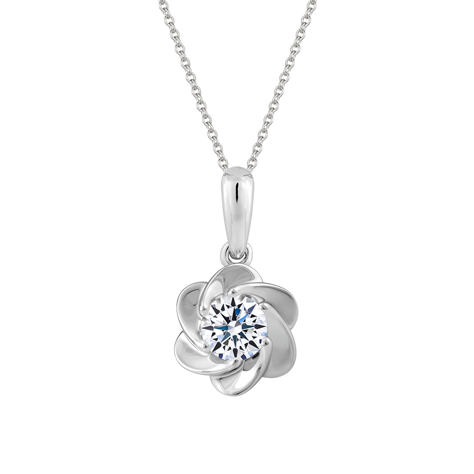 Mặt kim cương 8 Hearts & Arrows vàng 14K Camelia N H&A 2C GVPD0064410