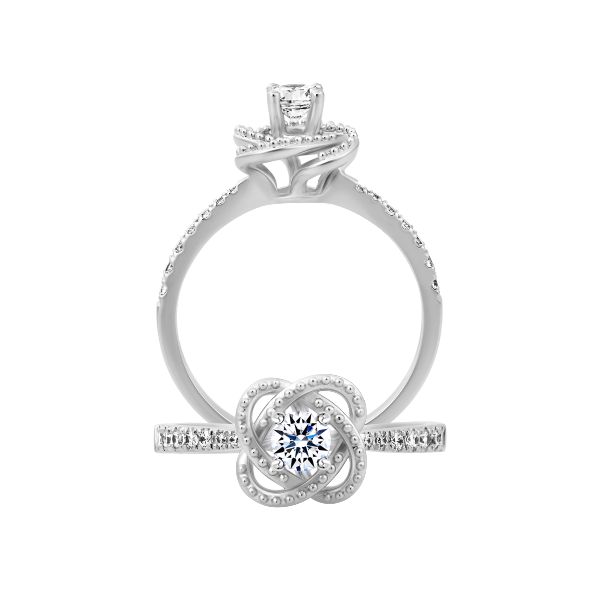 Nhẫn nữ đính đá CZ vàng 10K Sociable 2C