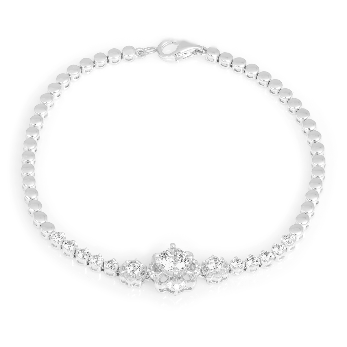 Lắc đính đá CZ vàng 18K Orlena