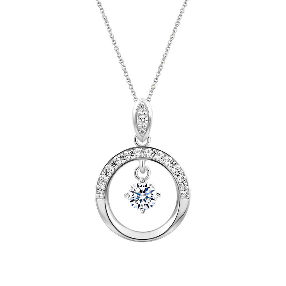 Mặt đính đá CZ vàng 10K Merry 5C