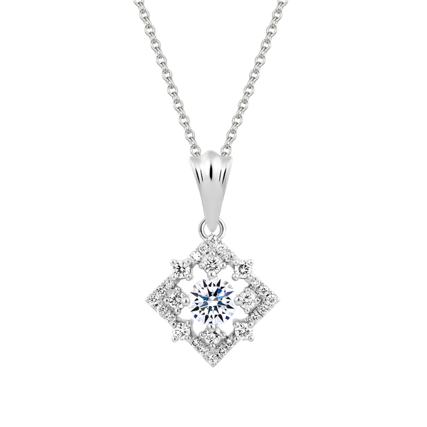 Mặt kim cương 8 Hearts & Arrows vàng 14K Flashy H&A 2C
