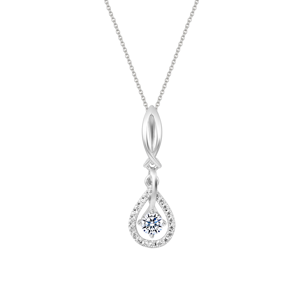 Mặt đính đá CZ vàng 14K Alma N 3C