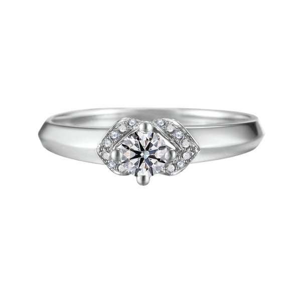 Nhẫn nữ kim cương tấm vàng 14K Marier N 3C