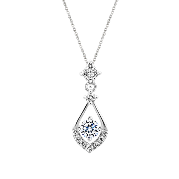 Mặt đính đá CZ vàng 14K Sparkle 3C