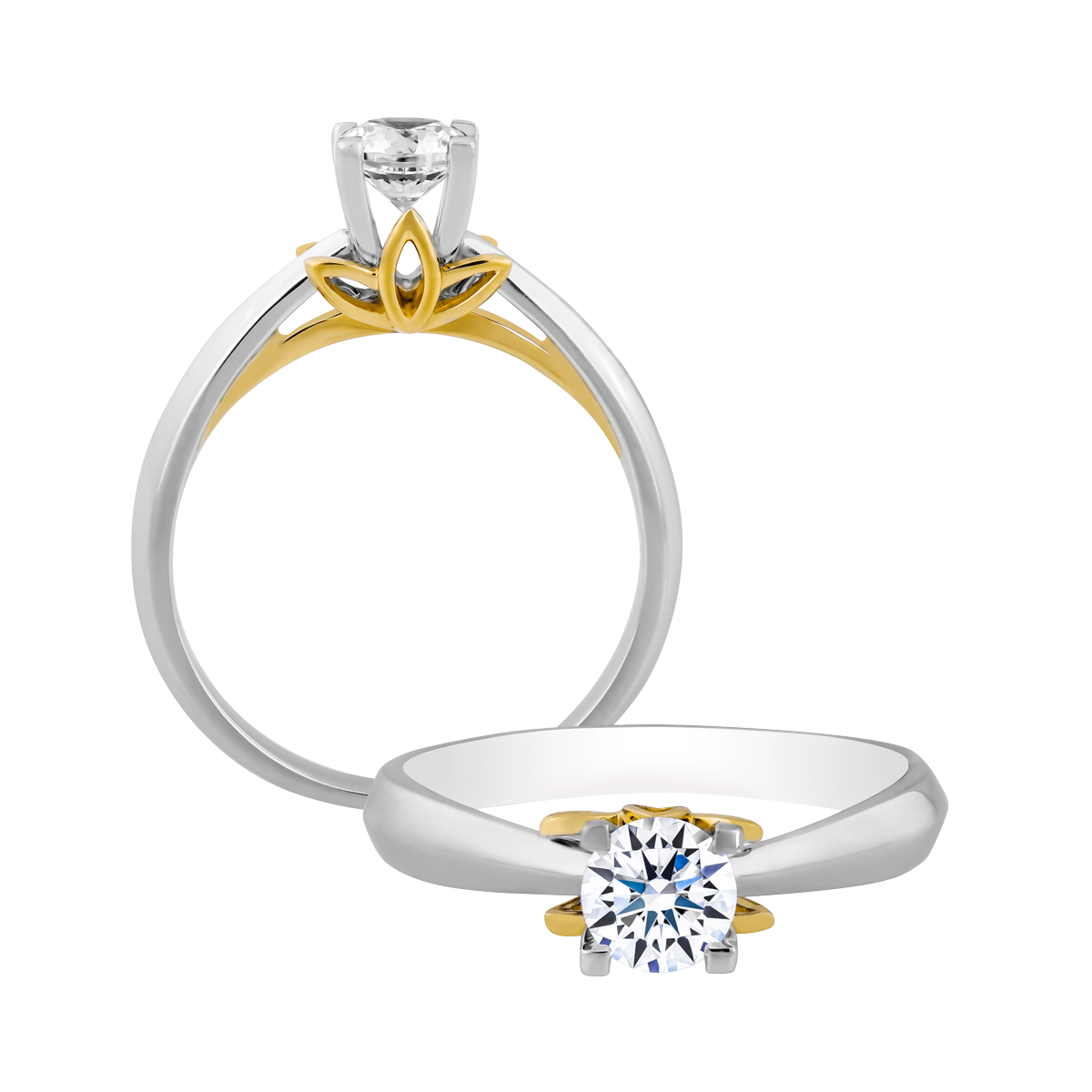 Nhẫn nữ đính đá CZ vàng 14K Dedicated N 2C