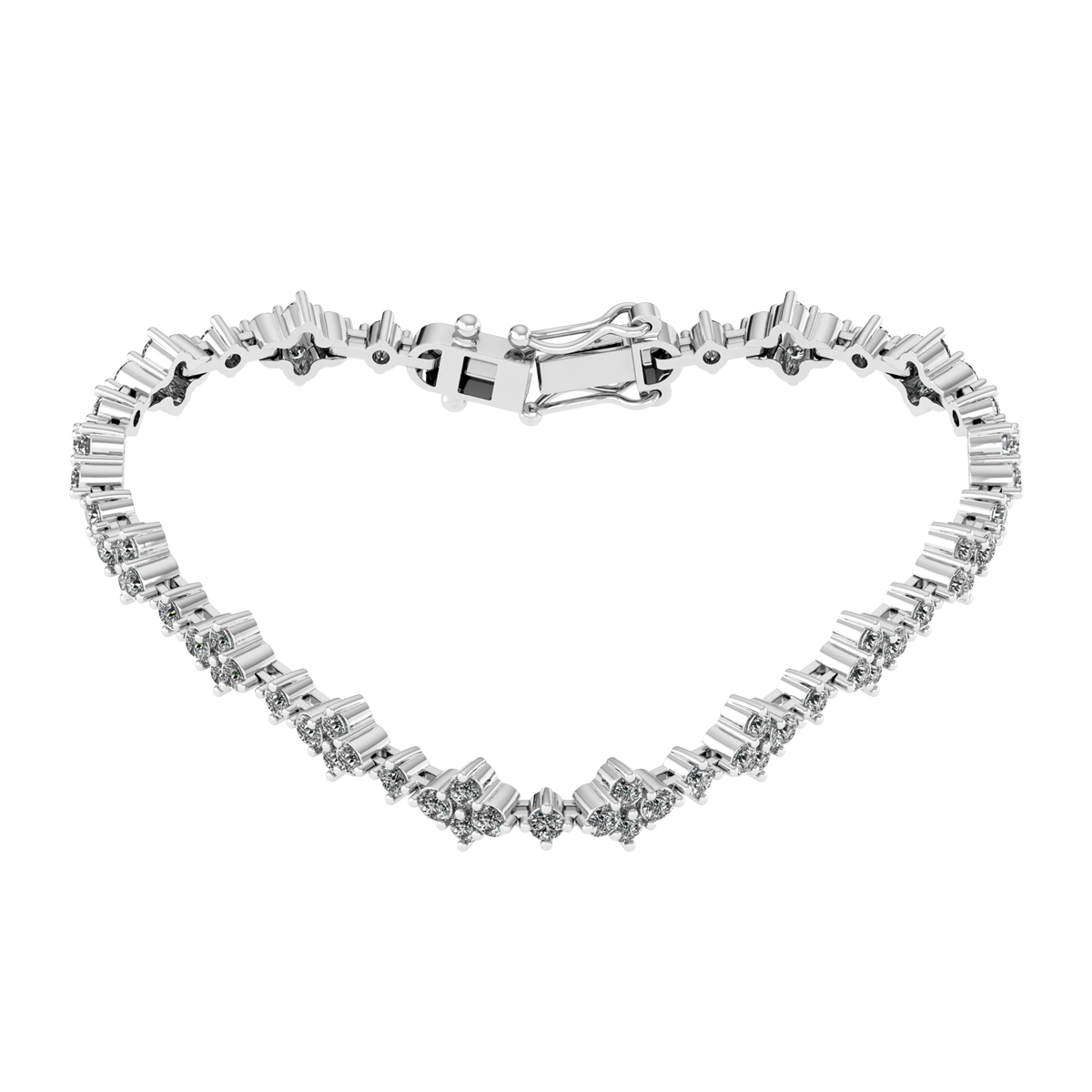 Lắc đính đá CZ vàng 14K Sighty