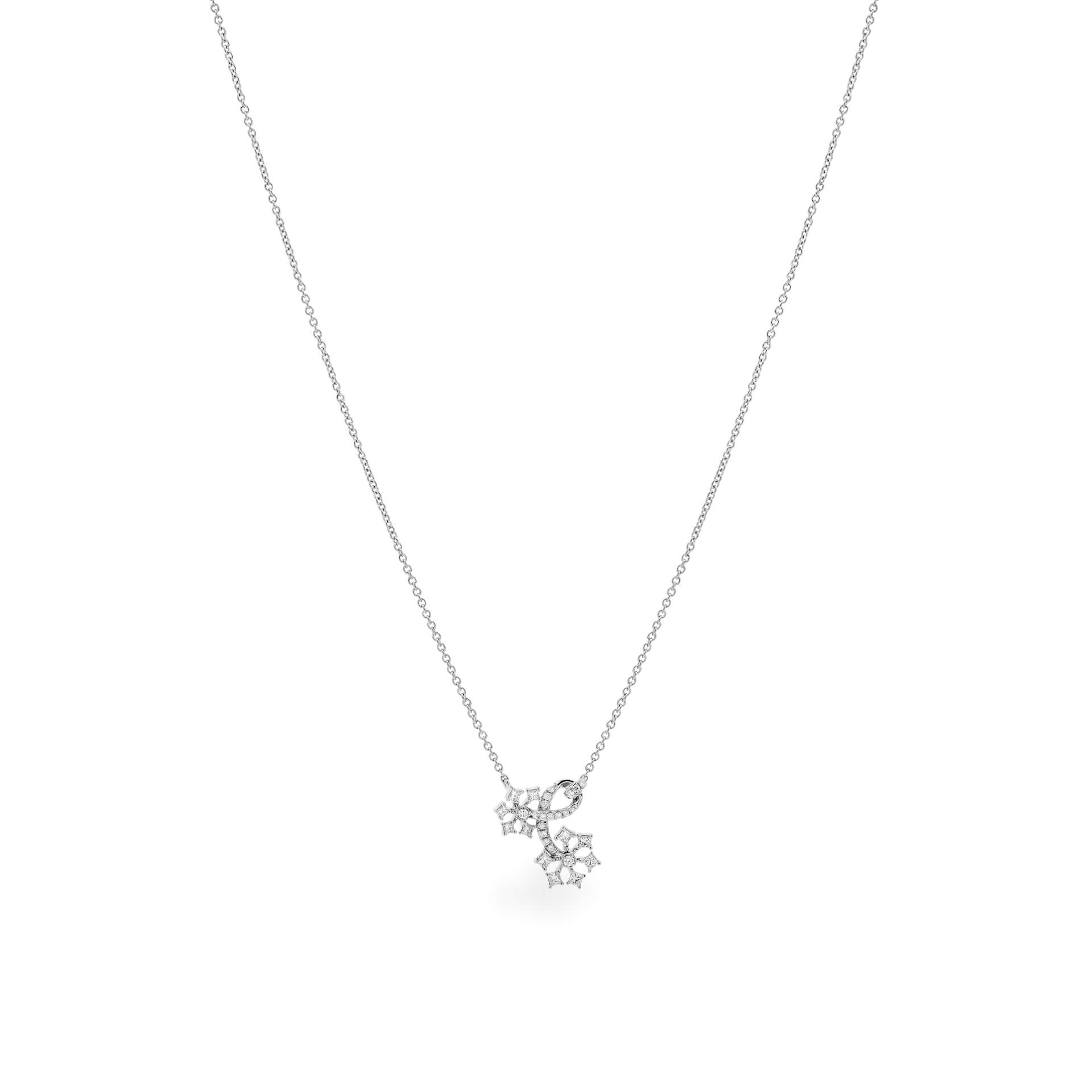 Dây liền mặt kim cương viên vàng 14K Jena A091 TD
