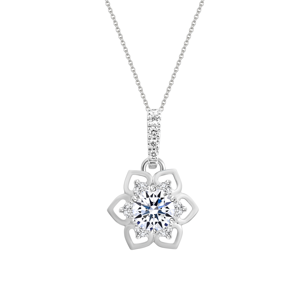 Mặt kim cương tấm vàng 14K Cleary 3C