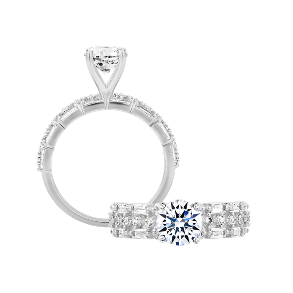 Nhẫn nữ đính đá CZ vàng 14K Bathilda N 1CT