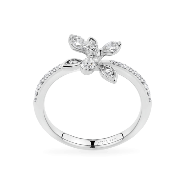 Nhẫn nữ kim cương viên vàng 14K Jena A046 TD