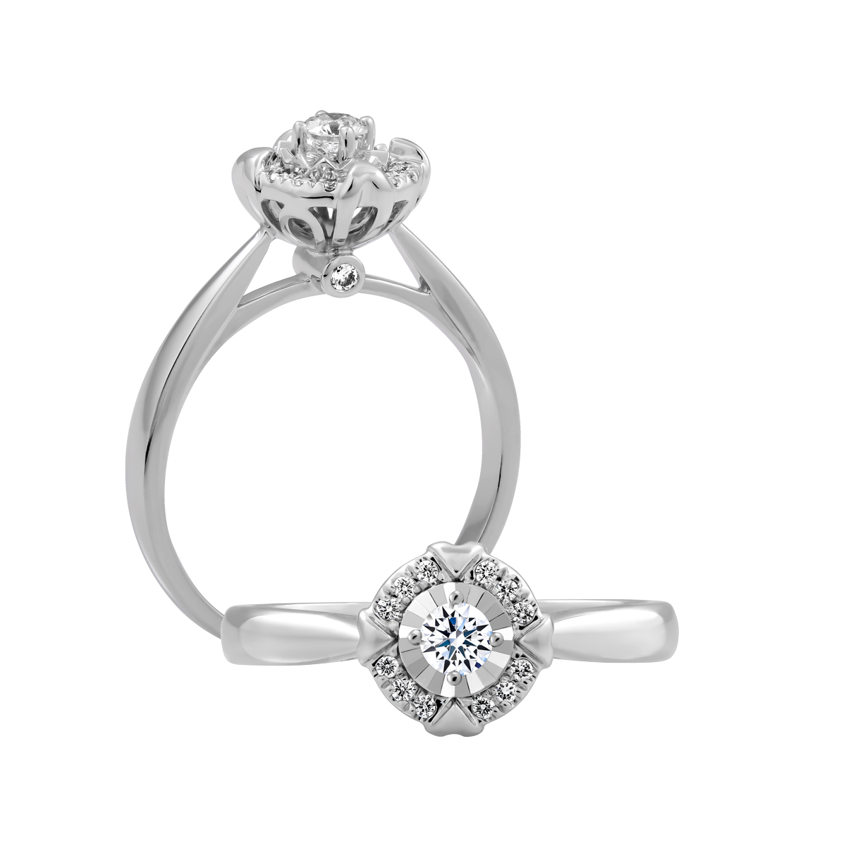 Nhẫn nữ kim cương vàng 14K Eirian 5p GVRG0212216