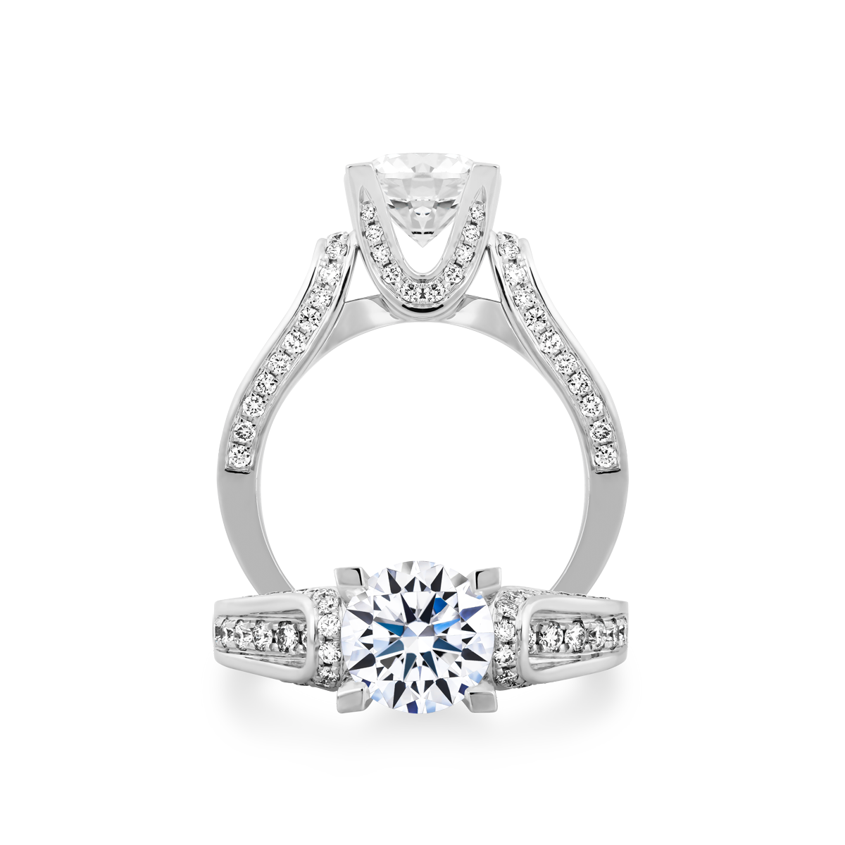 Nhẫn nữ kim cương tấm vàng 14K Lucky Ring N 5C