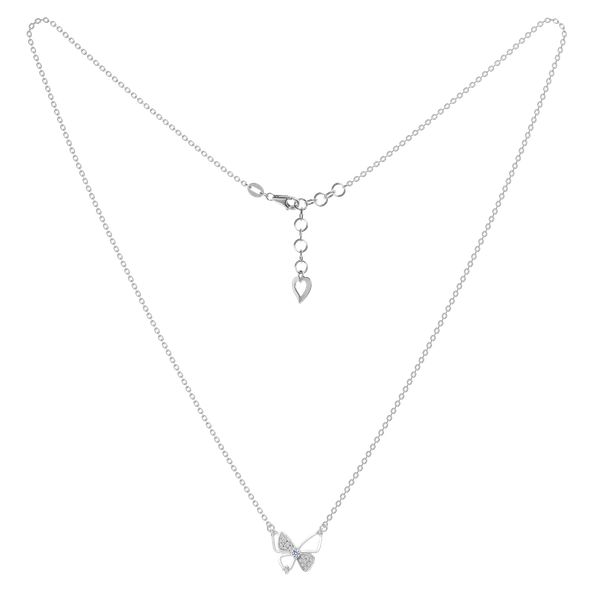 Dây liền mặt kim cương viên vàng 14K Lighting Butterfly TD