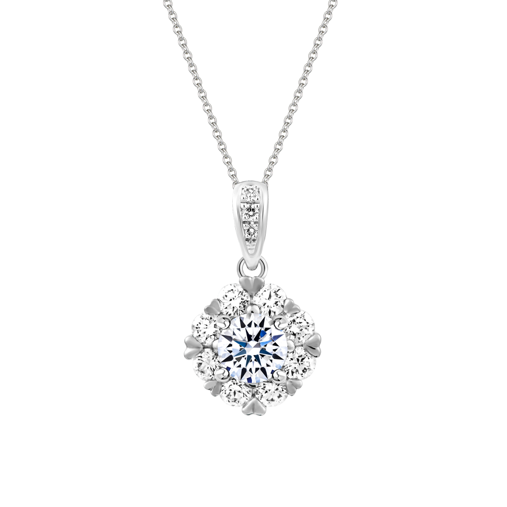 Mặt kim cương 8 Hearts & Arrows vàng 14K Jaminary H&A 2C GVPD0084692