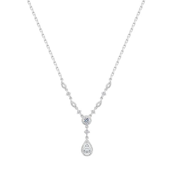 Dây liền mặt đính đá CZ vàng 10K Genious PE