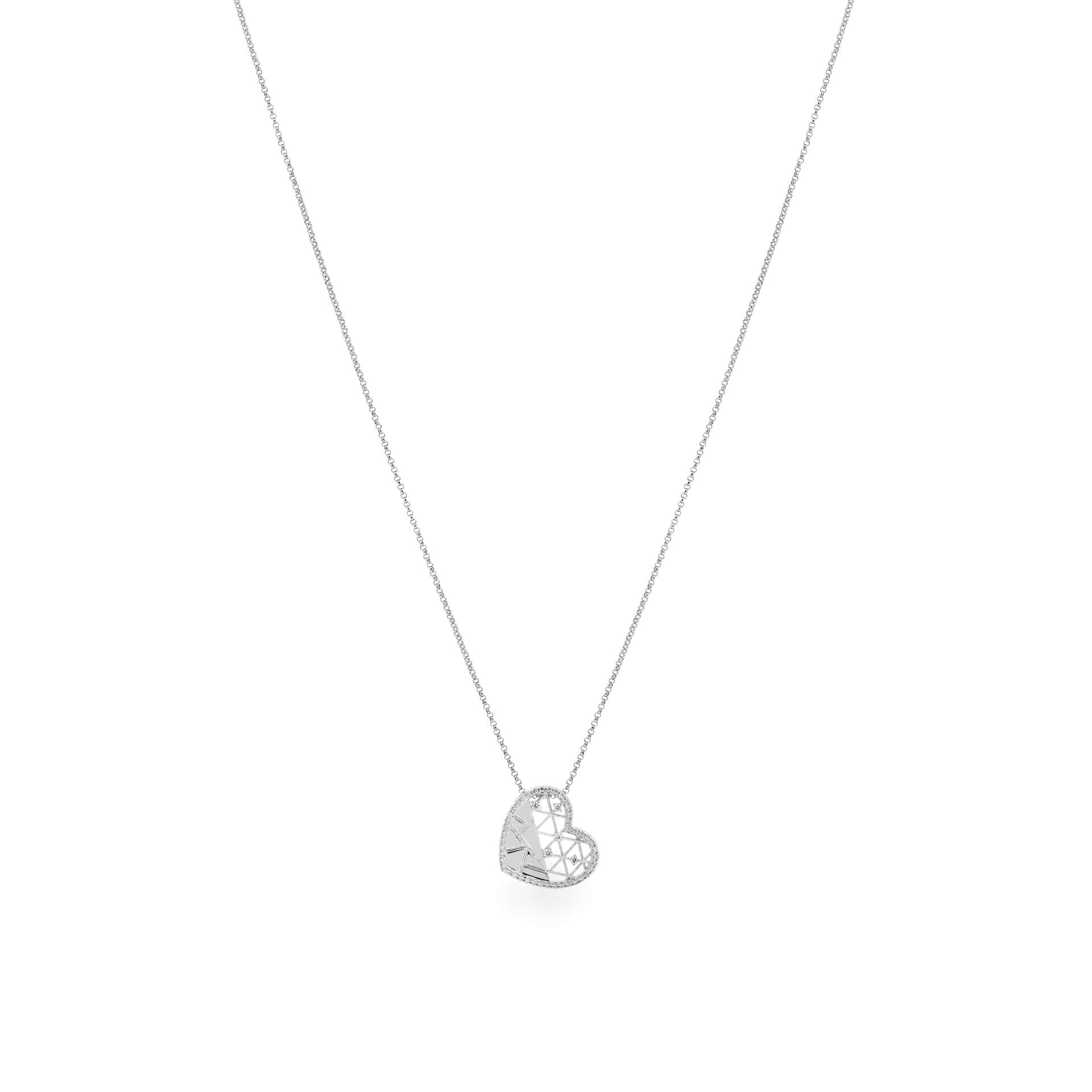 Dây liền mặt kim cương viên vàng 14K Jena A265 TD