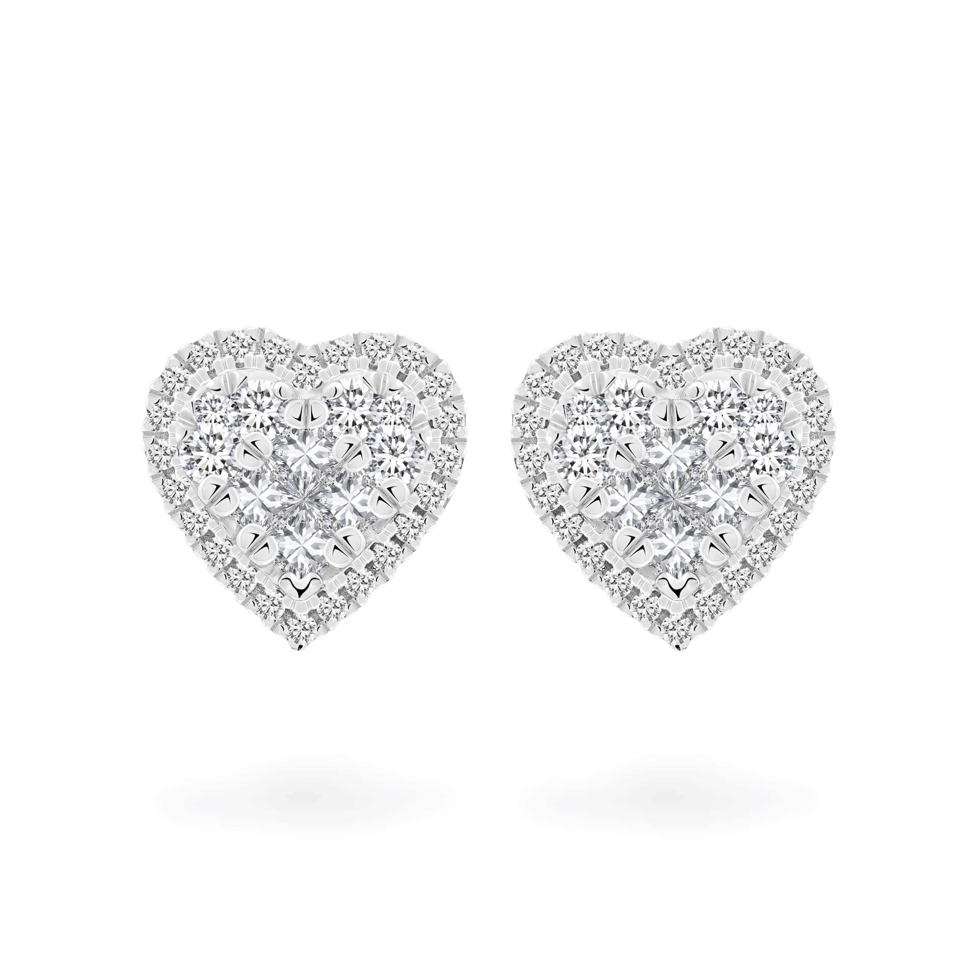 Hoa tai kim cương viên vàng 14K Jena A162 TD